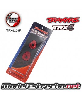 TRAXXAS CARCASA DE PORTAL EXTERIOR ALUMINIO 6061-T6 COLOR ROJO  Ref: TRX8251R