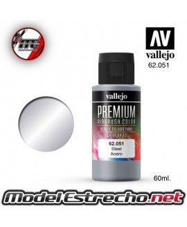 VALLEJO PREMIUM ACERO 60ML 051 Ref: 62051