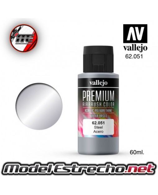 VALLEJO PREMIUM ACERO 60ML 051 Ref: 62051