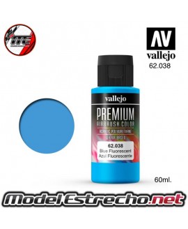 VALLEJO PREMIUM AZUL FLUO 60ML Ref: 62038