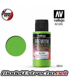 VALLEJO PREMIUM VERDE FLUO 60ML 039 Ref: 62039