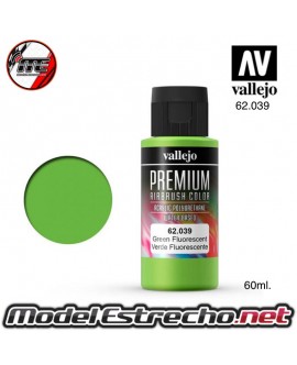 VALLEJO PREMIUM VERDE FLUO 60ML 039 Ref: 62039