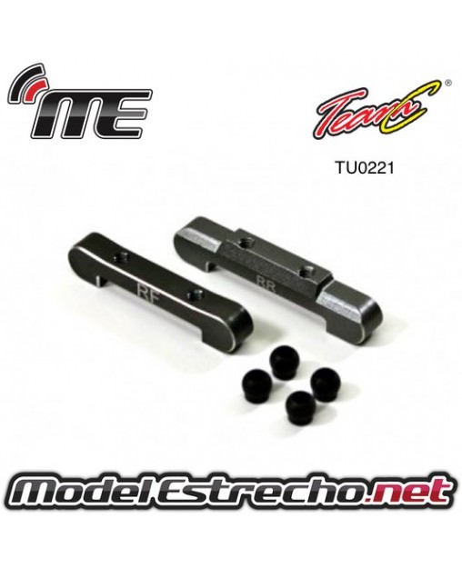 TEAM C ALUMINIO SUSPENSION ARM MOUNT REAR 2WD (2pcs) Ref: TU0221