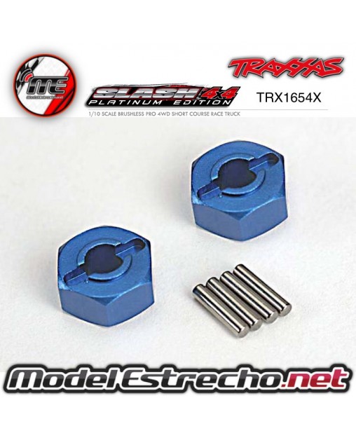 TRAXXAS HEXAGONOS EN ALUMINIO 12mm