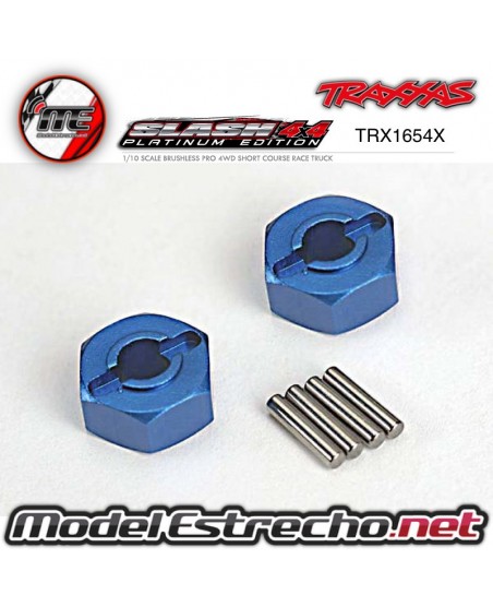 TRAXXAS HEXAGONOS EN ALUMINIO 12mm