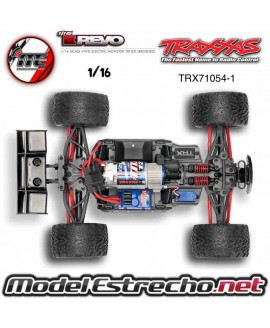 TRAXXAS E-REVO 1/16 4WD BRUSHED TQ RTR NARANJA (INCLUYE BATERIA Y CARGADOR ) Ref: TRX71054-1O