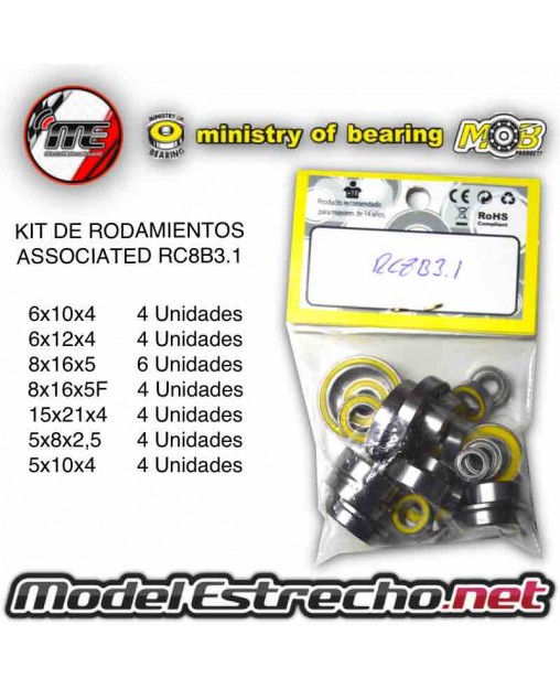 KIT DE RODAMIENTOS TEAM ASSOCIATED RC8B3.1