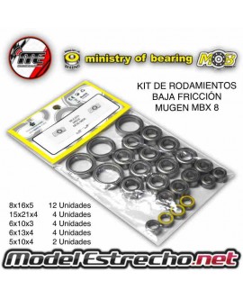 KIT DE RODAMIENTOS MUGEN MBX8 NITRO MOB