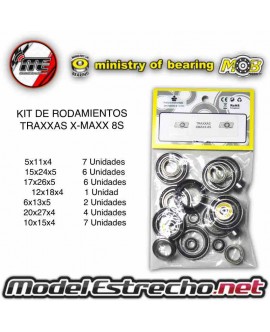 KIT DE RODAMIENTOS TRAXXAS X-MAXX 8S Ref: MOB-1303