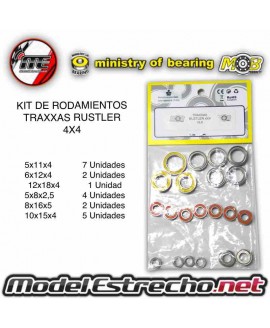 KIT DE RODAMIENTOS TRAXXAS RUSTLER 4X4