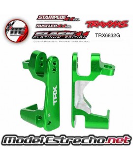 TRAXXAS PORTA MANGUETA DELANTERA DERECHA Y IZQUIERDA ALUMINIO VERDE Ref: TRX6832G