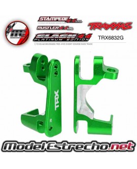 TRAXXAS PORTA MANGUETA DELANTERA DERECHA Y IZQUIERDA ALUMINIO VERDE Ref: TRX6832G