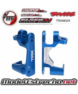 TRAXXAS PORTA MANGUETA DELANTERA DERECHA Y IZQUIERDA ALUMINIO AZUL Ref: TRX6832X