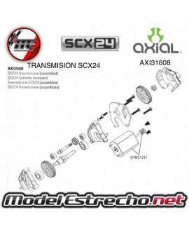 TRANSMISION CENTRAL AXIAL SCX24 Ref: AXI31608