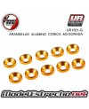 ULTIMATE ARANDELAS ALUMINIO DORADO 3mm (10u.) Ref: UR1501-G