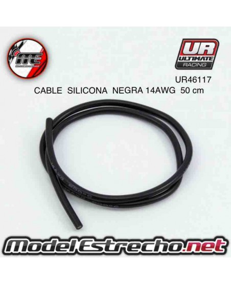 CABLE SILICONA NEGRO 14AWG ( 50cm )