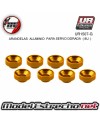 ULTIMATE ARANDELAS ALUMINIO PARA SERVO DORADO  (8u.) Ref: UR1507-G