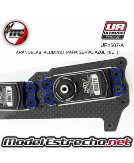 ARANDELAS ALUMINIO PARA SERVO AZUL  (8u.) Ref: UR1507-A