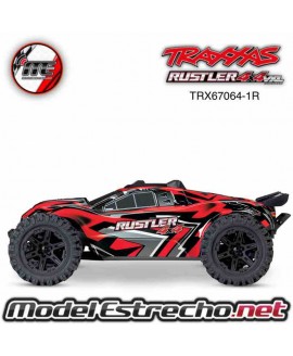 TRAXXAS RUSTLER 4X4 1/10 SCALE 4WD STADIUM TRUCK WITH BATTERY AND CHARGER