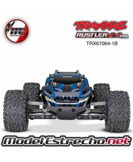 TRAXXAS RUSTLER 4X4 1/10 SCALE 4WD STADIUM TRUCK WITH BATTERY AND CHARGER