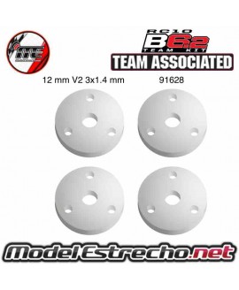 PISTON ASSOCIATED FT 12 mm V2 3x1.4 mm Flat Ref: AE91628