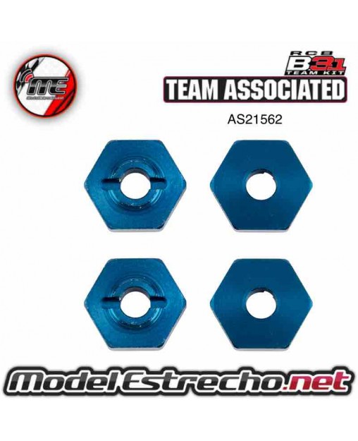 ASSOCIATED REFLEX 14B/14T FT HEXAGONOS ALUMINIOS AZULES  ( 4U. )