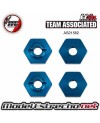 ASSOCIATED REFLEX 14B/14T FT HEXAGONOS ALUMINIOS AZULES  ( 4U. )