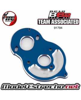 ASSOCIATED RC10B6.1 STANDUP MOTOR PLATE BLUE ALUMINUM Ref: AS91794