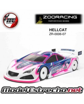 ZOORACING HELLCAT 1/10 TOURING CAR CLEAR 190mm Ref: ZR-0006-07
