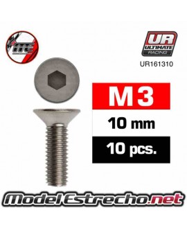 TORNILLOS M3X10MM AVELLANADO Ref: UR161310