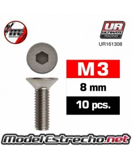 TORNILLOS M3X8MM AVELLANADO Ref: UR161308