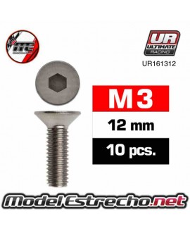 TORNILLOS M3X12MM AVELLANADO Ref: UR161312
