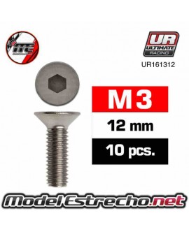 TORNILLOS M3X12MM AVELLANADO Ref: UR161312