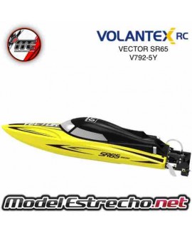 LANCHA VOLANTEX RC VECTOR SR65 BRUSHLESS  2,4Ghz RTR AMARILLA 65 CM Ref: V792-5Y
