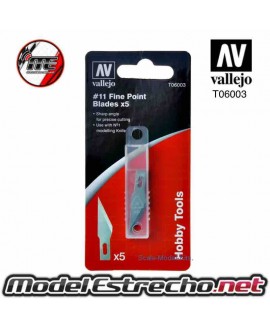 SET DE 5 CUCHILLAS DE HOJA RECTA  Ref: T06003