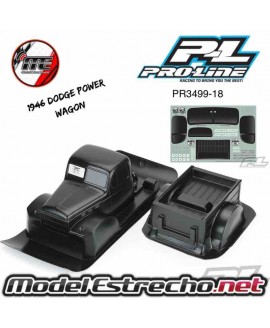 PROLINE 1946 DODGE POWER WAGON TOUGH-COLOR (BLACK) BODY CRAWLER 313mm WHEEL BASE Ref: PL3499-18