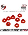 ULTIMATE ARANDELAS CABEZA CILINDRICA ALUMINIO ROJA 3mm (8u.) Ref: UR1521-R