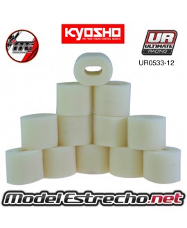 ESPUMAS FILTRO SIN ACEITAR INT/EXT KYOSHO MP9 ( 12U.). Ref: UR0533-12